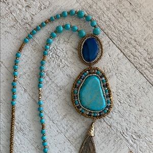 NWOT Turquoise Statement Necklace